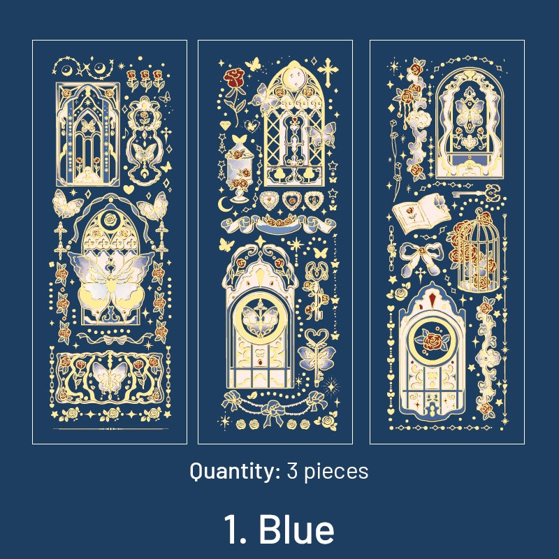 Moonlight Hot Stamping Vinyl Sticker Sheet sku-1