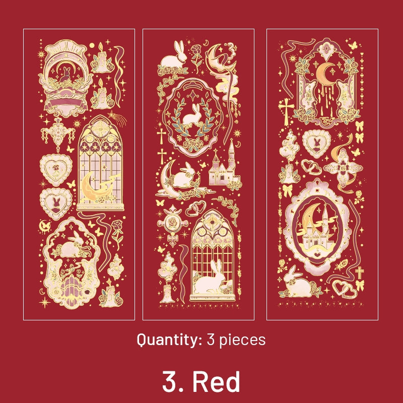 Moonlight Hot Stamping Vinyl Sticker Sheet sku-3