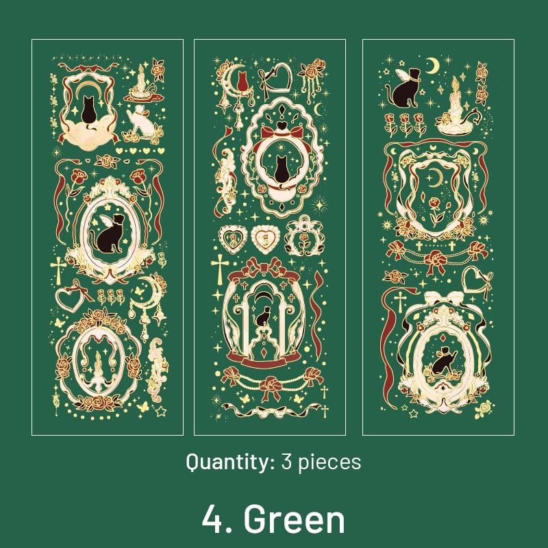 Moonlight Hot Stamping Vinyl Sticker Sheet sku-4