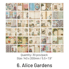 Moore Manor Garden Series Retro Scrapbook Paper sku-6