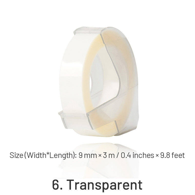 MOTEX Refill Tape for Manual Embossing Label Maker sku-6