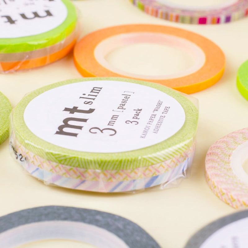 50CM MT Slim Deco Basic Twist Washi Tape Set3