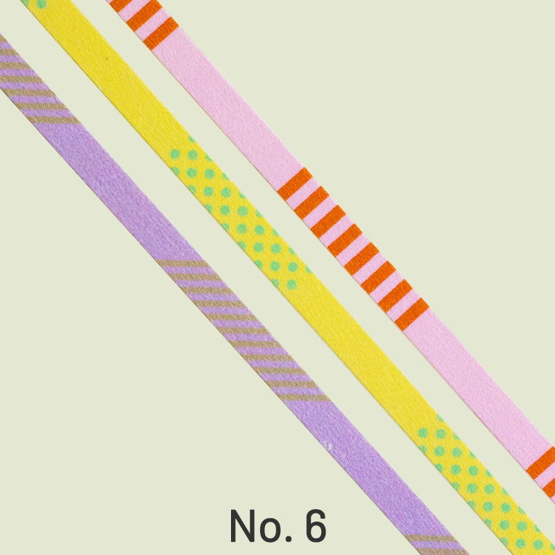 MT Slim Deco Basic Twist Washi Tape Set sku-6