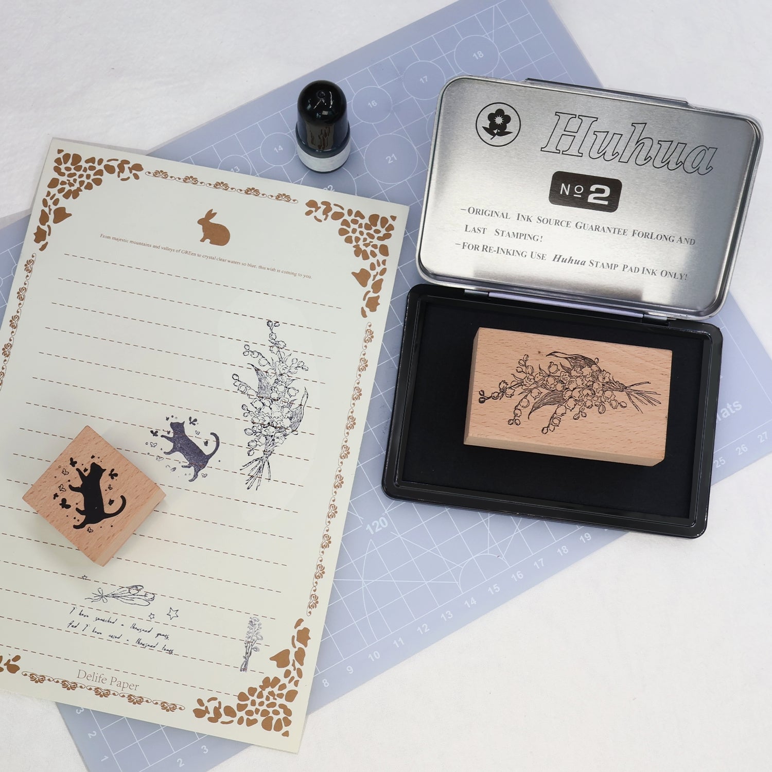 Multi-color And Multi-specification Square Iron Box Water-based Ink Instant Dry Ink Pad 1