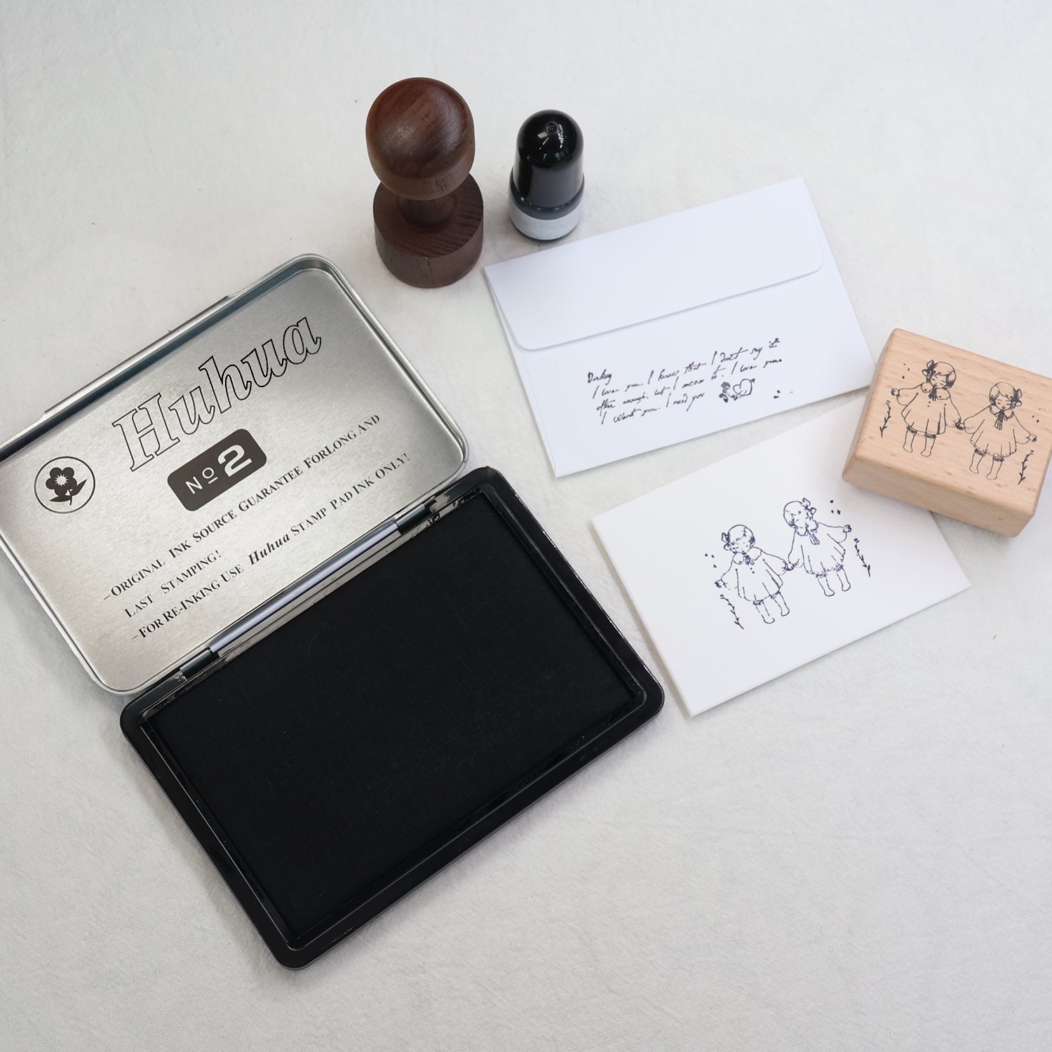 Multi-color And Multi-specification Square Iron Box Water-based Ink Instant Dry Ink Pad 12