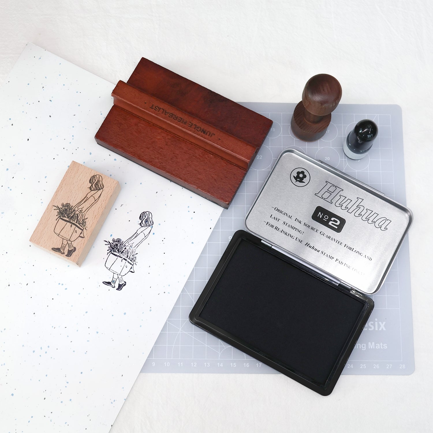 Multi-color And Multi-specification Square Iron Box Water-based Ink Instant Dry Ink Pad 7