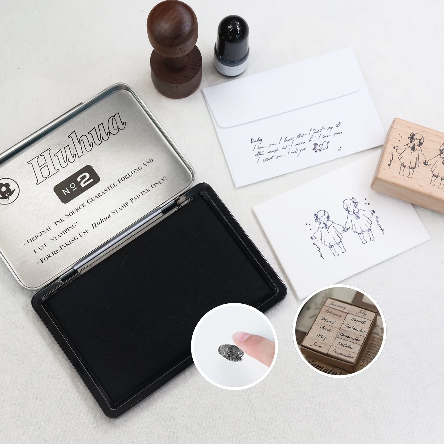 Multi-color And Multi-specification Square Iron Box Water-based Ink Instant Dry Ink Pad 改1