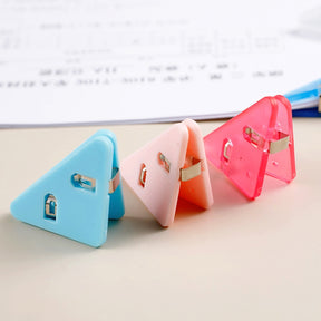 Multi-Functional Triangle Clips Corner Paper Clamps c2