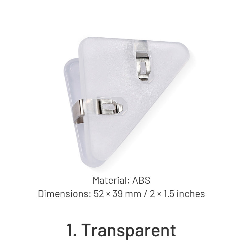 Multi-Functional Triangle Clips Corner Paper Clamps sku-1