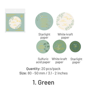 Multi-material Gold Foil Label Scrapbook Paper sku-1