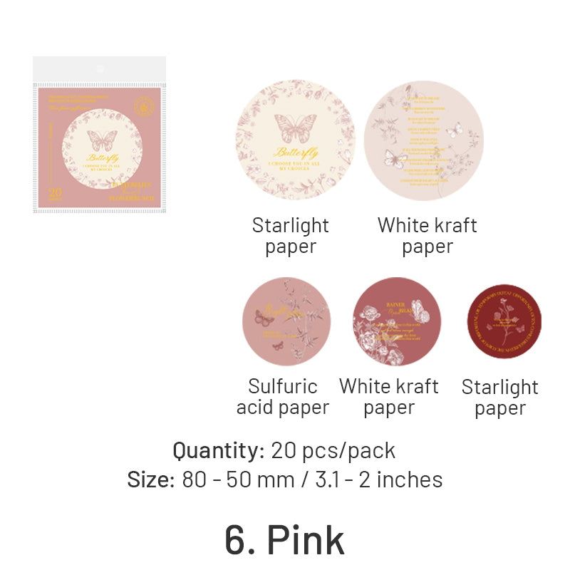 Multi-material Gold Foil Label Scrapbook Paper sku-6