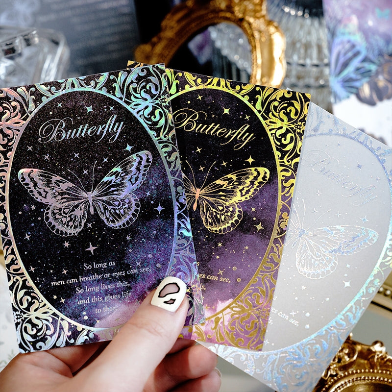 Multi-material Holographic Scrapbook Paper - Space, Window, Moon, Little Prince, Magic, Feather, Butterfly c
