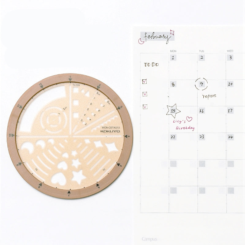 Card Ruler Templates Rotating Template Drawing Ruler | Professional Measuring Tool | Stamprints