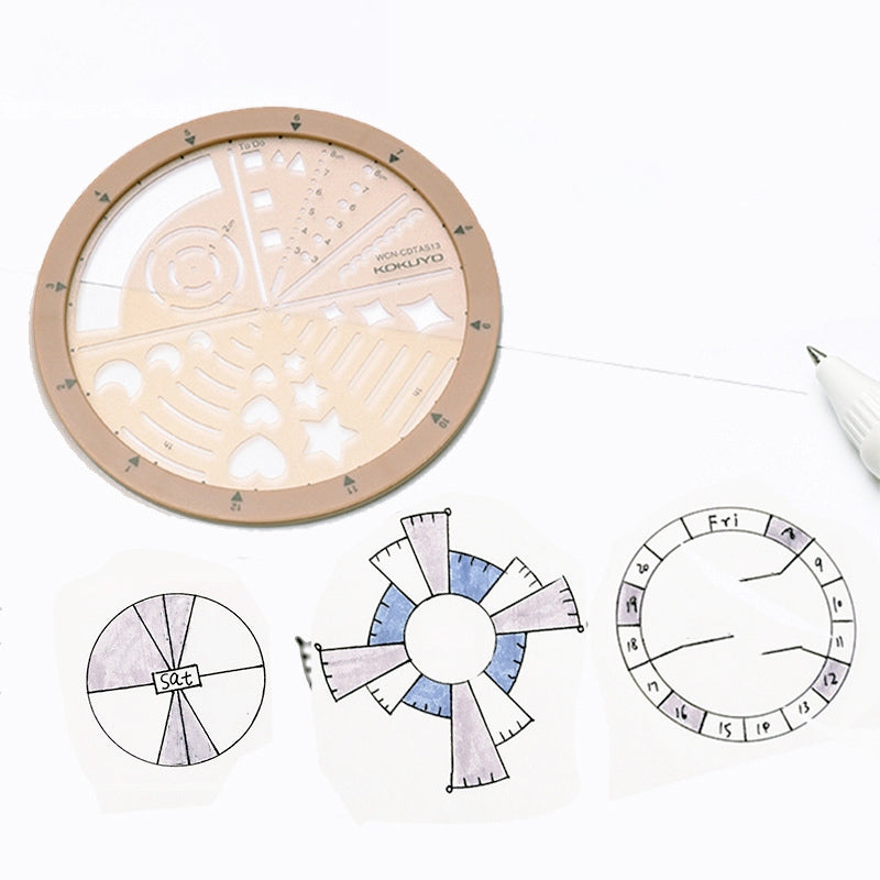 Rotating Template Drawing Ruler | Professional Measuring Tool | Stamprints