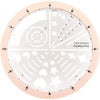 Rotating Template Drawing Ruler | Professional Measuring Tool | Stamprints