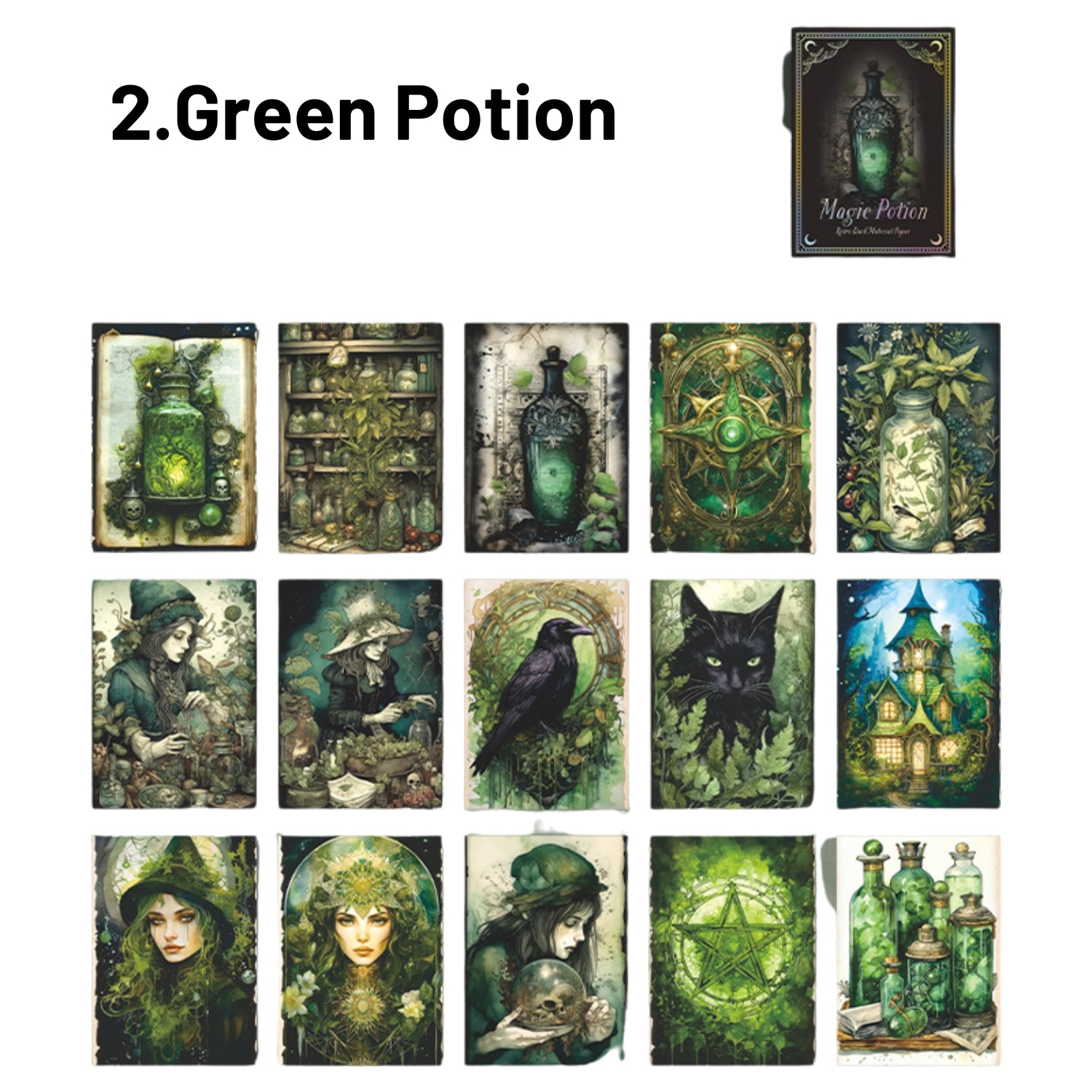 My Magic Potion Series Dark Magic Themed Material Paper 2