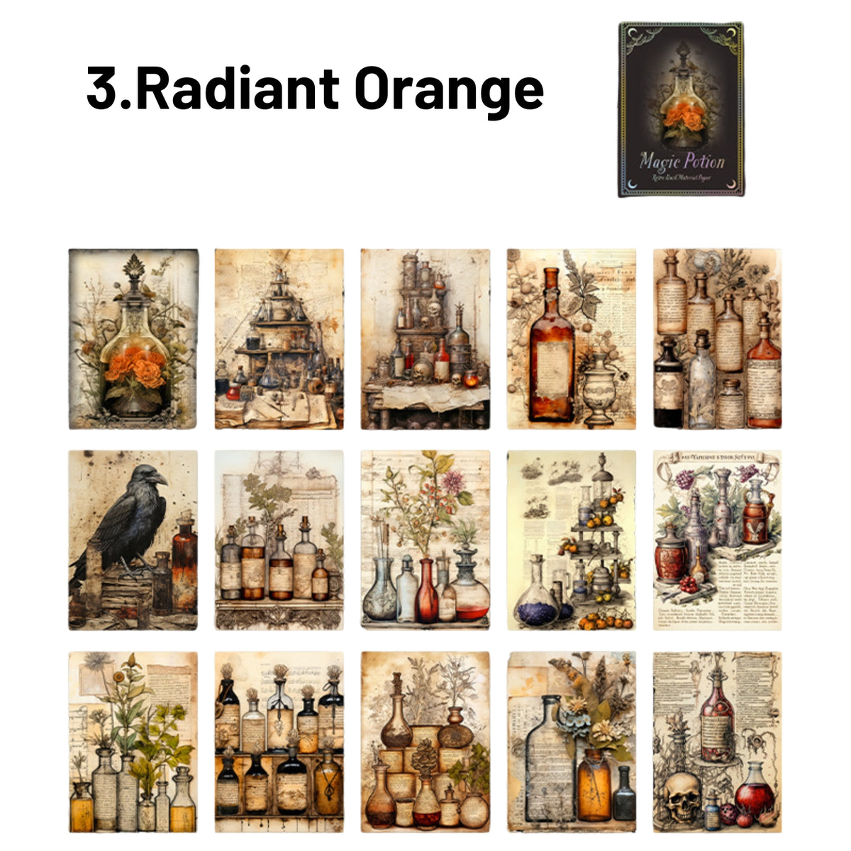 My Magic Potion Series Dark Magic Themed Material Paper 3