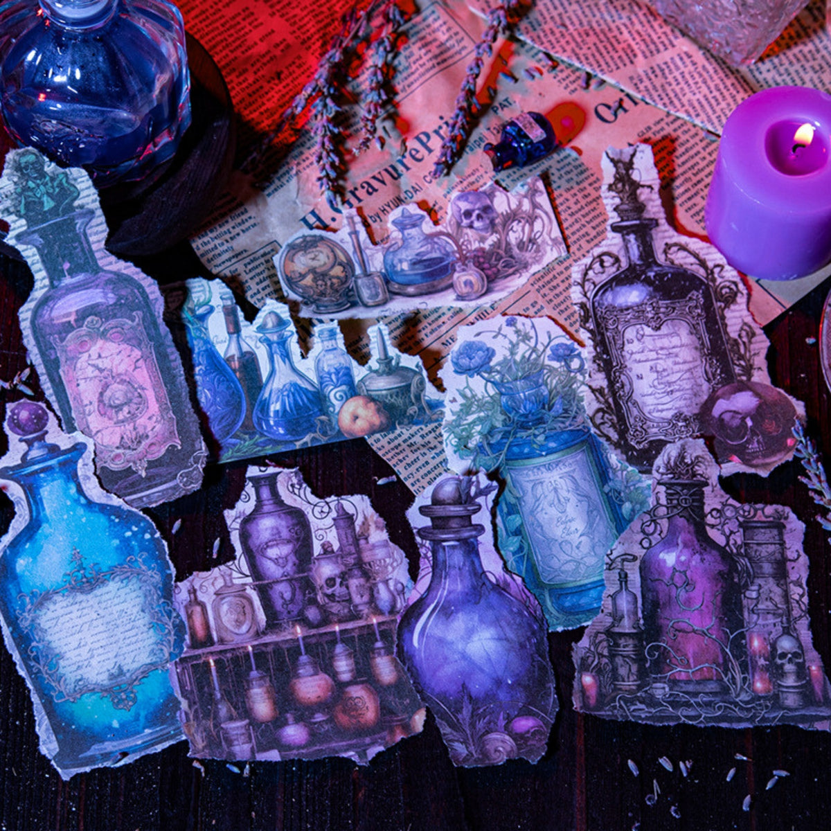 My Magic Potion Series Dark Magic Themed Material Paper 9