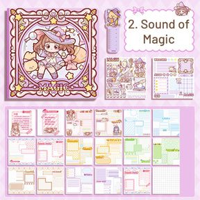 Mysterious Kingdom Series Cute Girl Square Diary Journal sku-2
