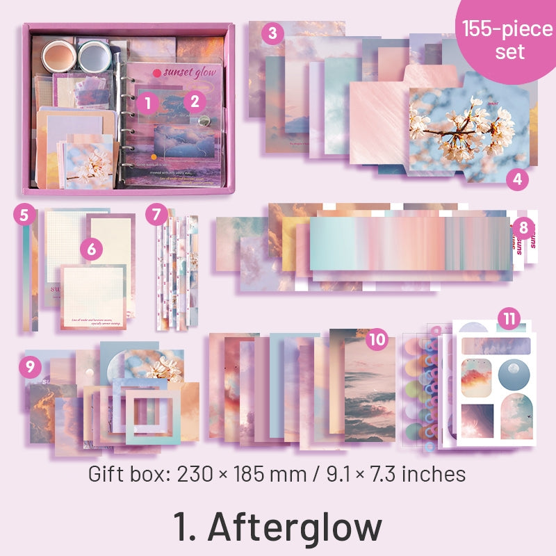 Natural Landscape Series Gift Box Loose Leaf Journal Set sku-1