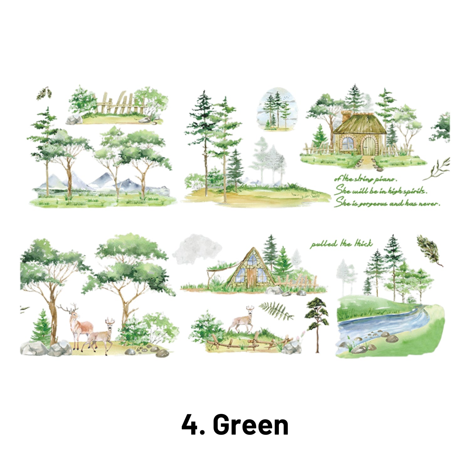 Natural Scenery Series Decorative Tape10