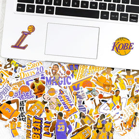 Cartoon Graffiti Basketball Team Logo Stickers - Stamprints2
