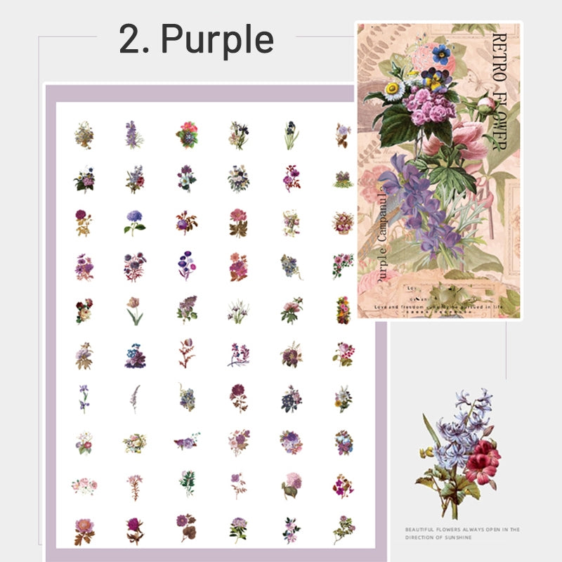 No.4 Florist Vintage Floral Plant Sticker Pack sku-2