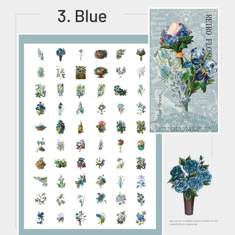No.4 Florist Vintage Floral Plant Sticker Pack sku-3