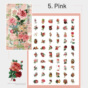 No.4 Florist Vintage Floral Plant Sticker Pack sku-5