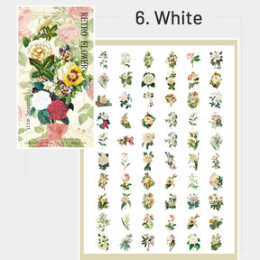 No.4 Florist Vintage Floral Plant Sticker Pack sku-6