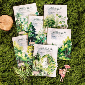 Norwegian Forest Series Green Landscape Sticker Pack 11