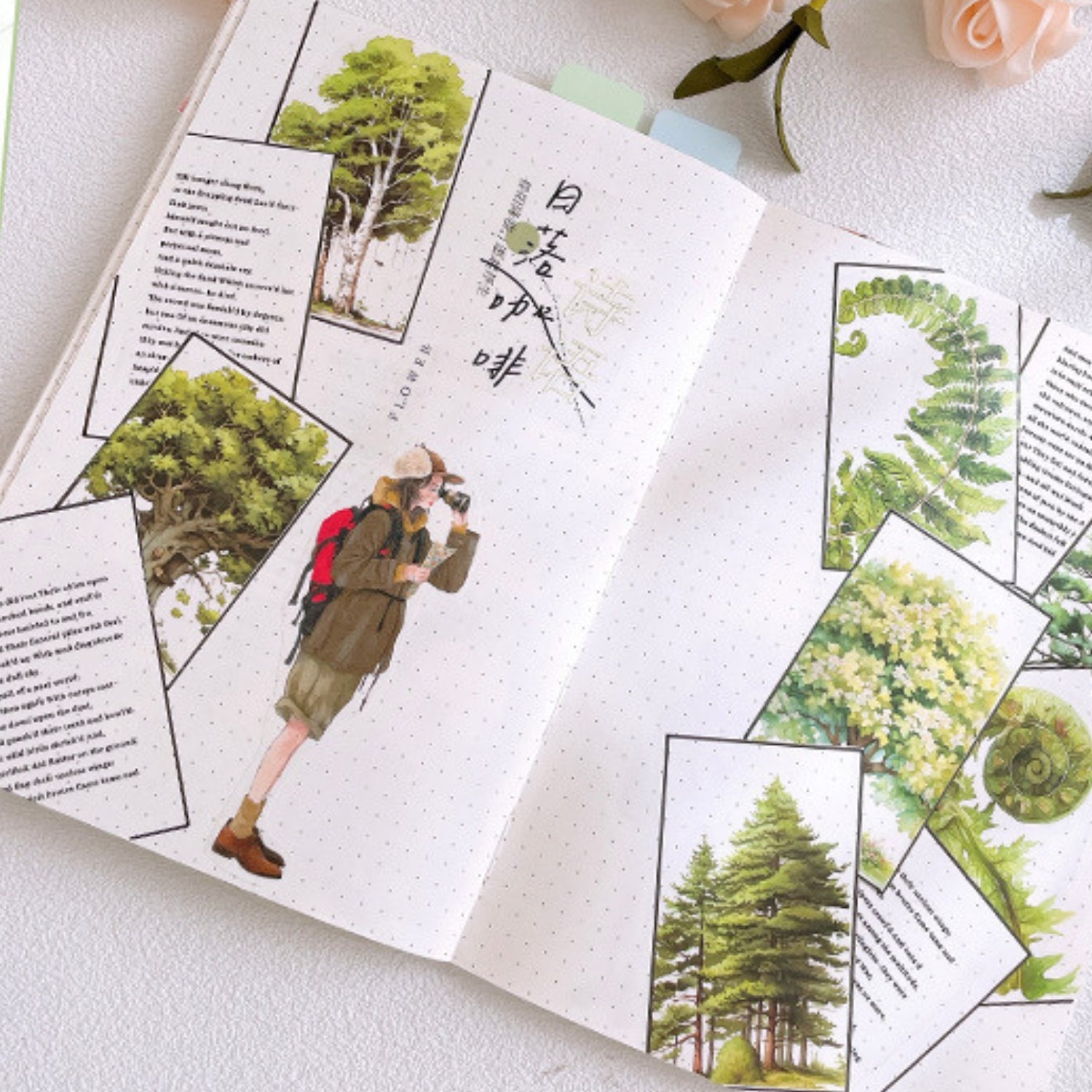 Norwegian Forest Series Green Landscape Sticker Pack 13