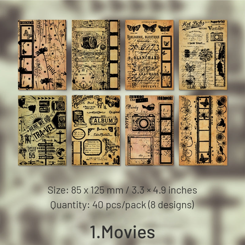 Nostalgic Old Times Collection Decorative Paper sku-1
