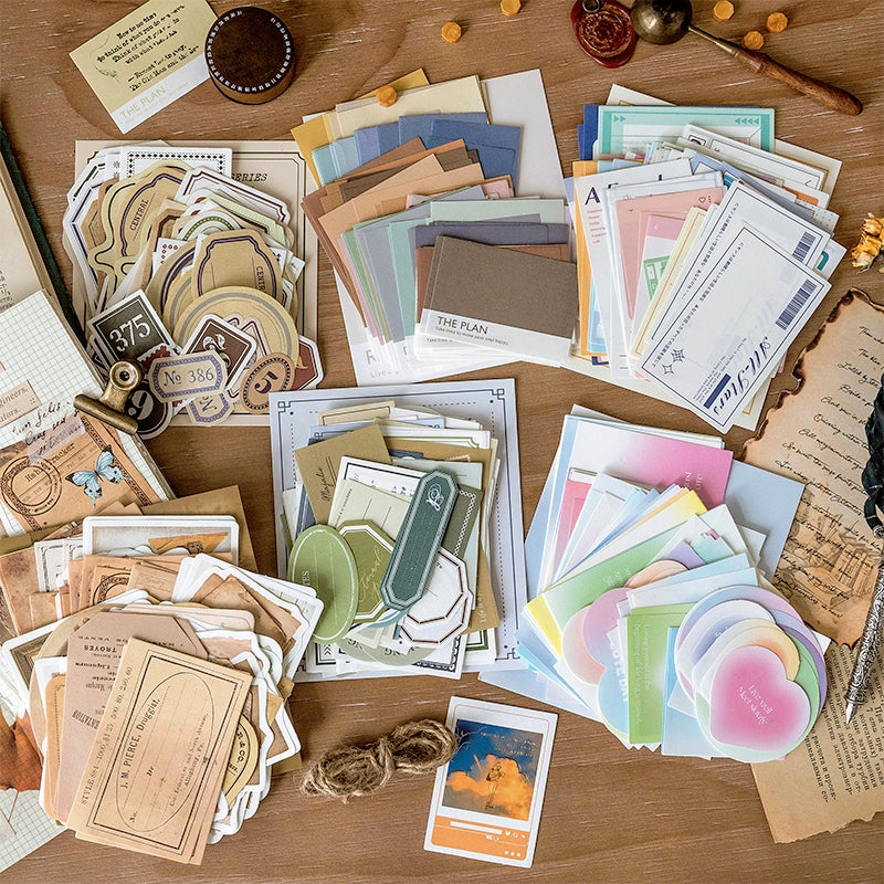 Note Set Series Ivory White Scrapbook Paper Pack a