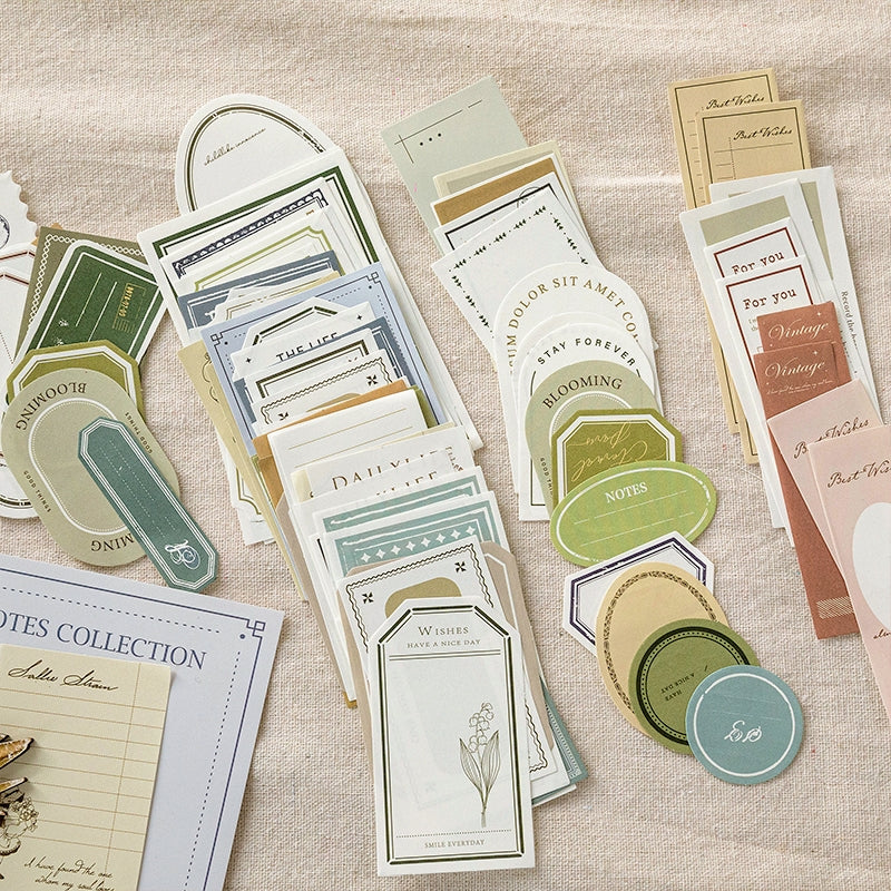 Note Set Series Ivory White Scrapbook Paper Pack b