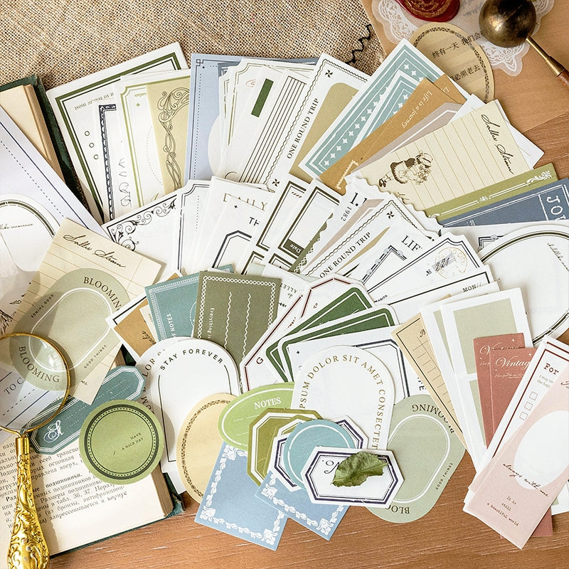 Note Set Series Ivory White Scrapbook Paper Pack b4