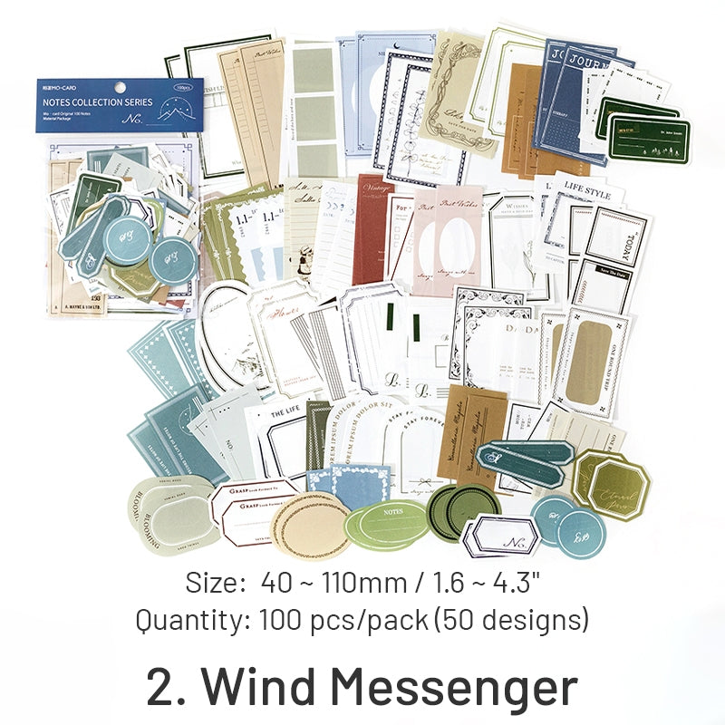 Note Set Series Ivory White Scrapbook Paper Pack sku-2