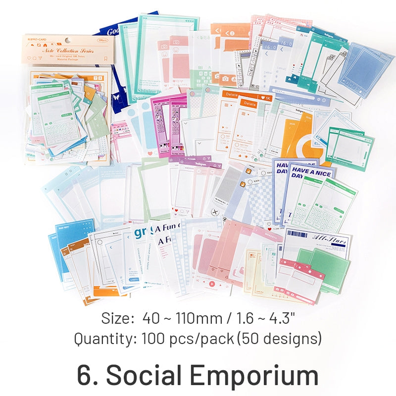 Note Set Series Ivory White Scrapbook Paper Pack sku-6
