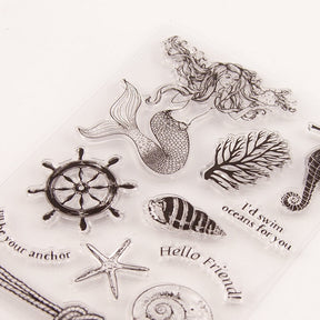 Ocean Clear Silicone Stamp b2