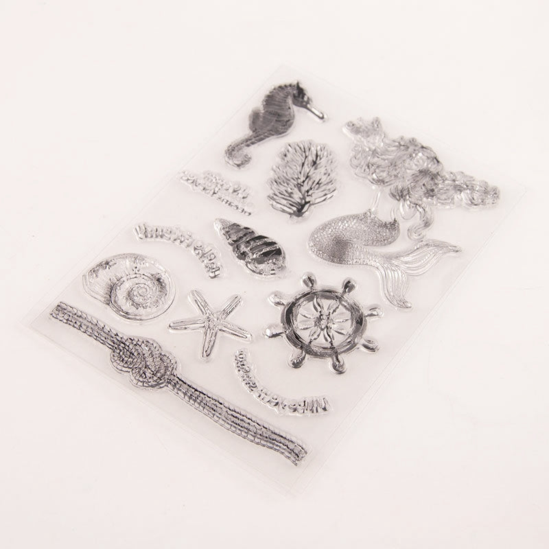Ocean Clear Silicone Stamp b3