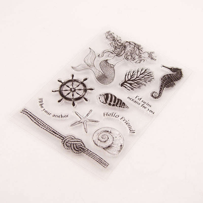 Ocean Clear Silicone Stamp b4