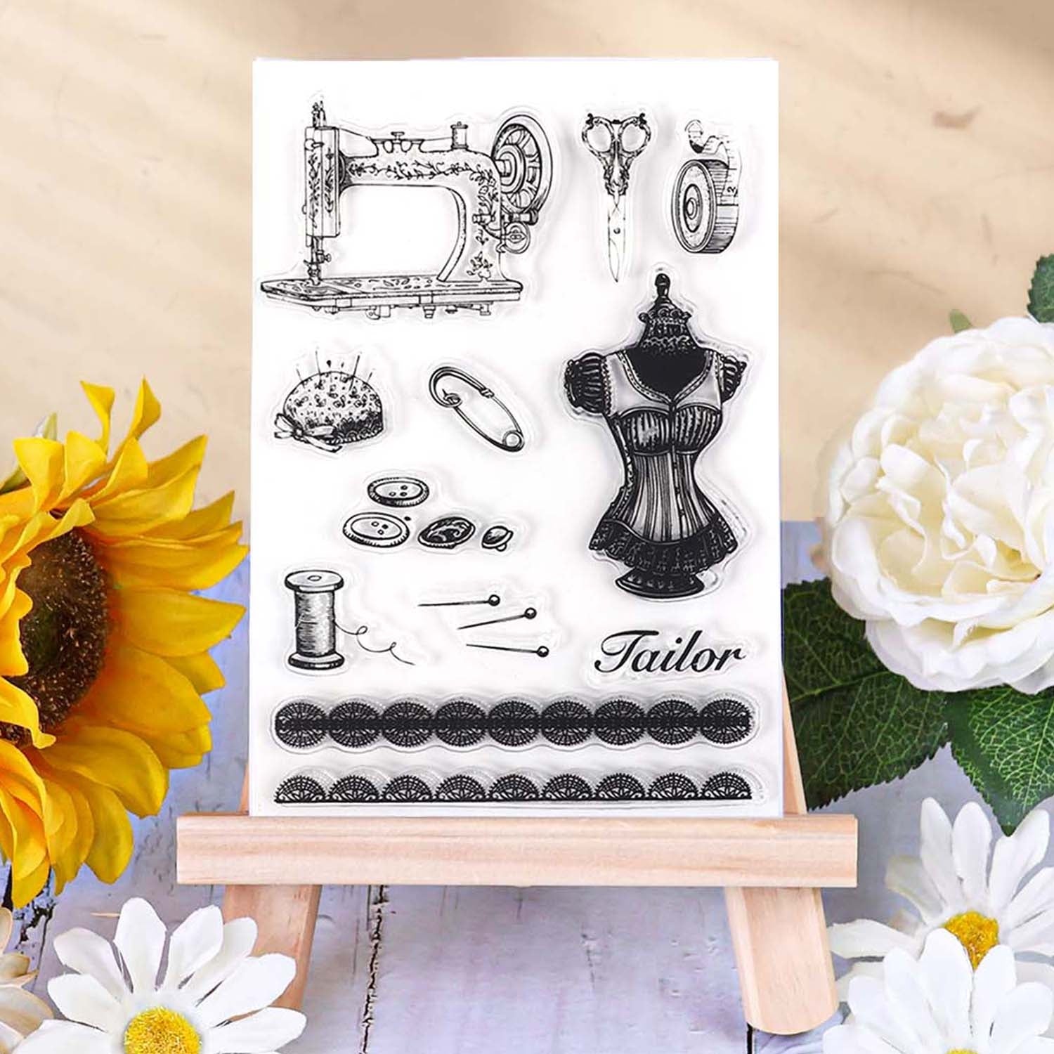 Office Diary Art of Sewing Clear Acrylic Stamp