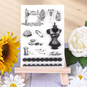 Office Diary Art of Sewing Clear Acrylic Stamp