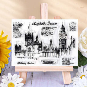 Office Diary Elizabeth Tower Clear Acrylic Stamp