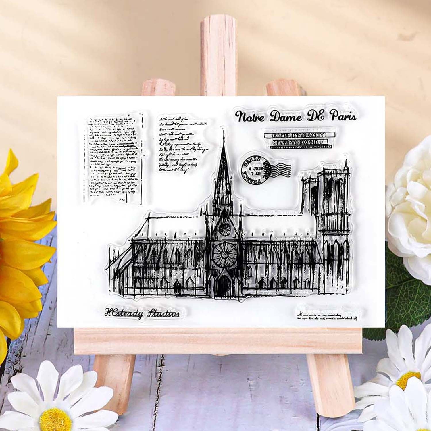 Office Diary Gothic Elegance Clear Acrylic Stamp