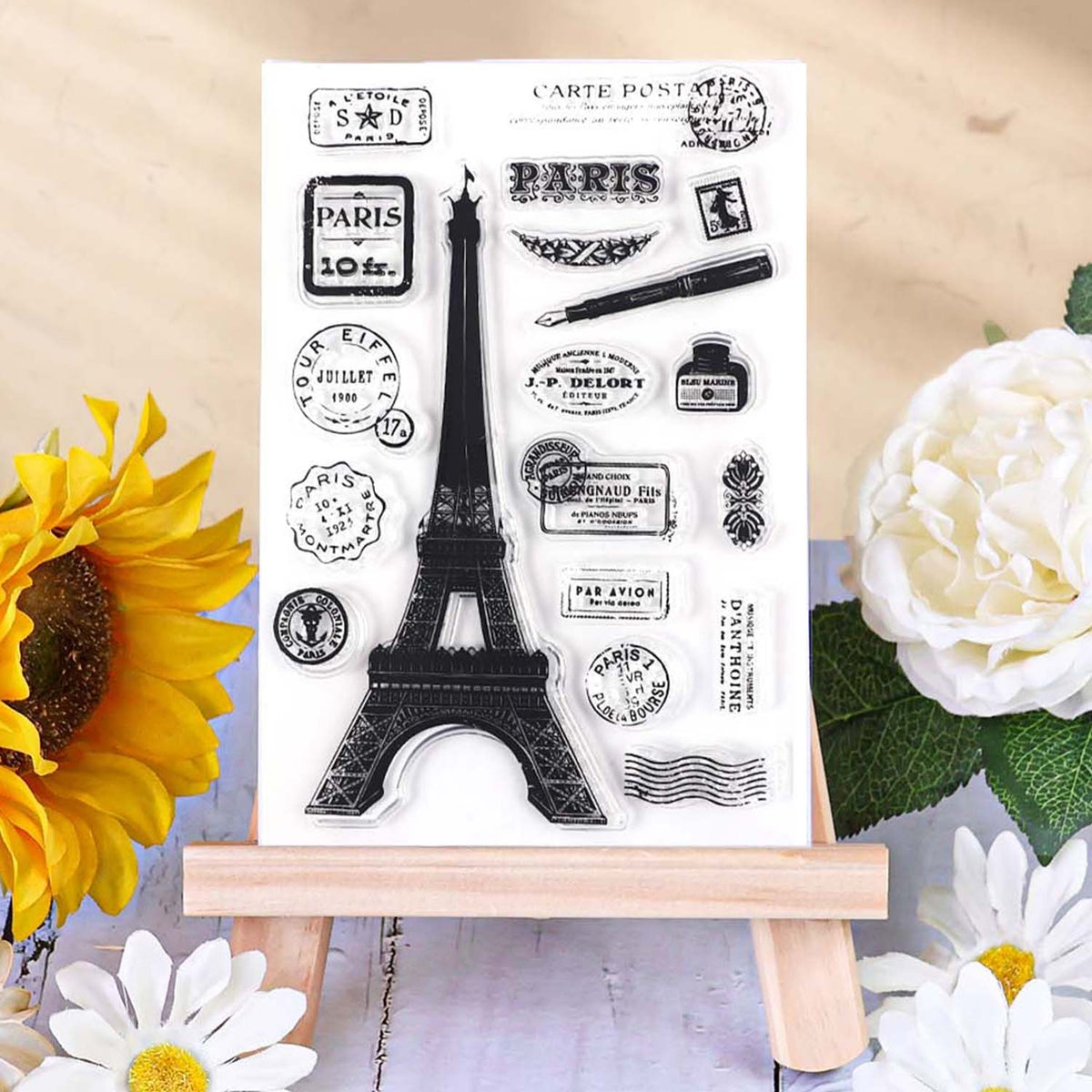 Office Diary Memories of Paris Clear Acrylic Stamp