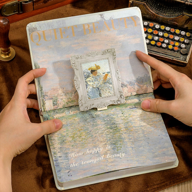 Scrapbook Kit - Artistic Scenery and Architecture Oil Painting Journal Stationery Gift Set