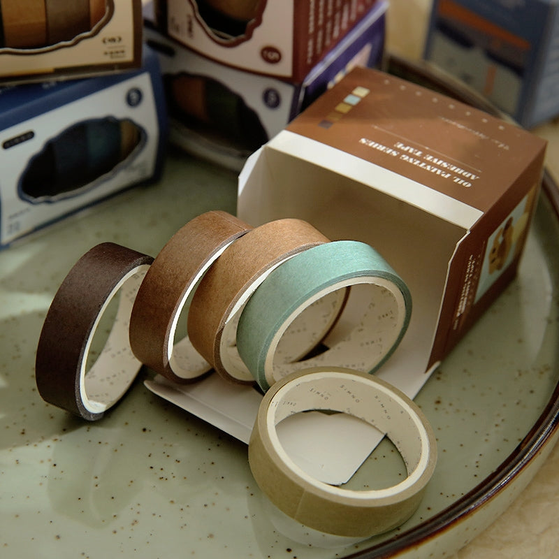 Oil Painting Series Solid Color Washi Tape Set c