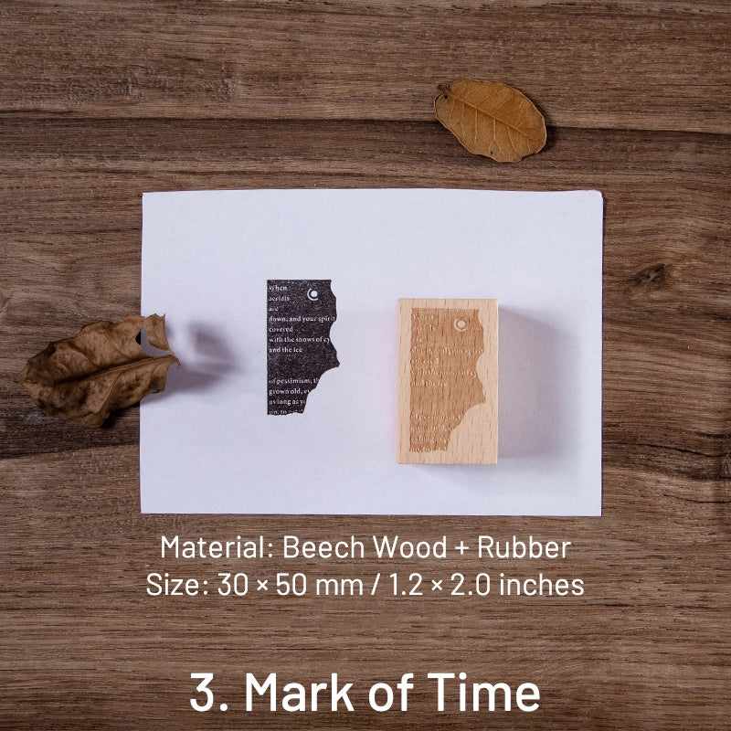 Old Newspaper Series Vintage English Wooden Rubber Stamp sku-3