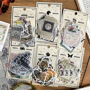Retro Journal Stickers for Vintage Planner & Diary | Stamprints